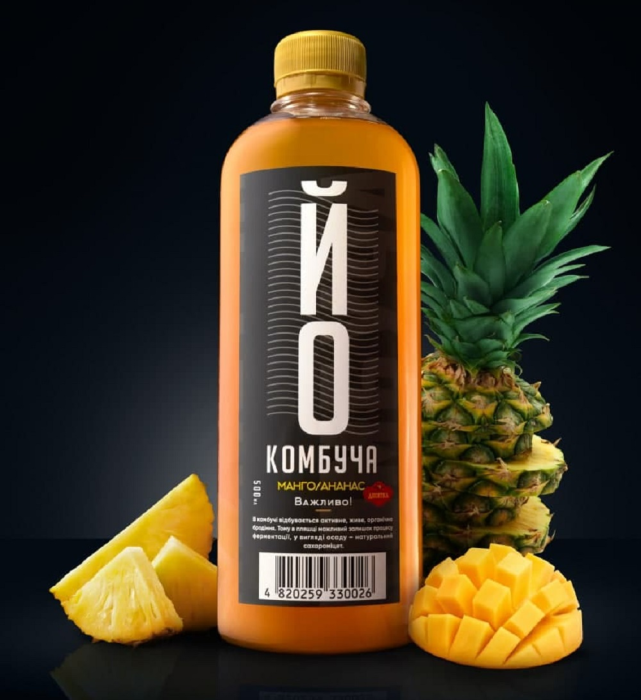 Комбуча манго-ананас пл. 0,5л