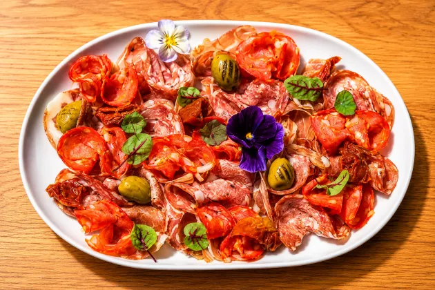 Selezione di salumi italiani